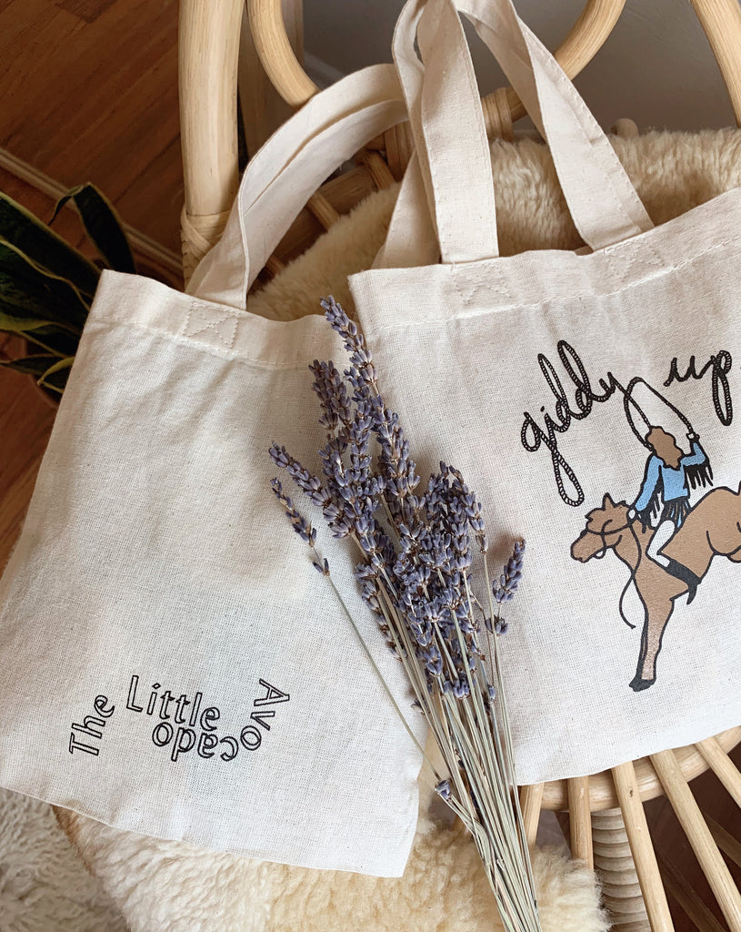 SAMPLE SALE - GIDDY UP BABY TOTE