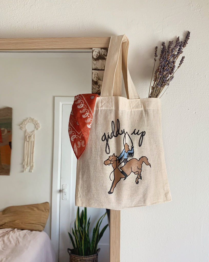 SAMPLE SALE - GIDDY UP BABY TOTE